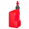 Bidon essence TUFF JUG 20L rouge translucide/bouchon rouge - bouchon remplissage rapide