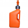 Bidon essence TUFF JUG 20L orange translucide/bouchon orange - bouchon remplissage rapide