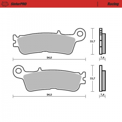Plaquettes de frein Moto Master Nitro Sinter avant FANTIC XX XXE XXF XEF 2020 à 2023