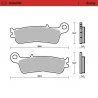 Plaquettes de frein Moto Master Nitro Sinter avant FANTIC XX XXE XXF XEF 2020 à 2023