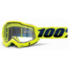 Paire de lunettes 100% ACCURI 2 ENDURO MOTO Jaune Fluo