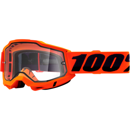 Paire de lunettes 100% ACCURI 2 ENDURO MOTO Orange Fluo