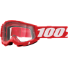 Paire de lunettes 100% ACCURI 2 Rouge Fluo