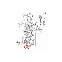 Bouchon de cuve carburateur MIKUNI TMX 38