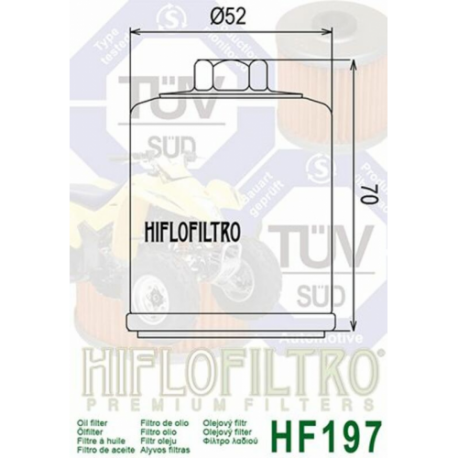 Filtre à huile HF 197