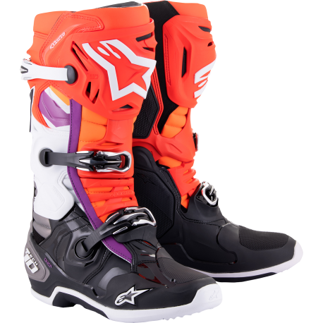 Bottes Alpinestars TECH 10 Blanc / Noir / Orange