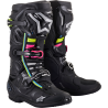 Bottes Alpinestars TECH 10 superventilées Noir / arc en ciel