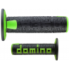 Paire de poignees DOMINO A360 Off-road Comfort ergonomique Noir / verte