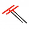 Jeu de clés en T RFX Pro (Noir / Orange) empreinte standard avec poignée en caoutchouc - 6 mm / T45 - pour KTM et Husqvarna