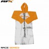 Imperméable long RFX Race (Transparent / Orange) - taille 2XL