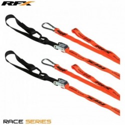 Sangles RFX série 1.0 Race (Orange / Noir) (Orange / Noir) avec boucle supplémentaire et clip mousqueton