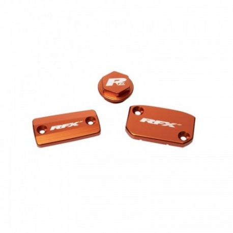 Jeu de bouchons de réservoir RFX Pro (Orange) - KTM SX / SXF (Frein Brembo et embrayage Magura)