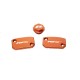 Jeu de bouchons de réservoir RFX Pro (Orange) - KTM SX / SXF (Frein et embrayage Brembo)