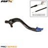 Pédale de frein arrière RFX Pro ST anodisé dur noir / bleu