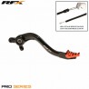 Pédale de frein arrière RFX Pro ST Anodisé dur noir / orange - KTM SX / EXC 250