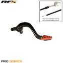 Pedale de frein arrière RFX Pro ST Anodisé dur noir / orange - KTM65