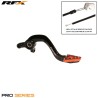 Pédale de frein arrière RFX Pro ST Anodisé dur noir / orange - KTM65