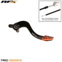 Pedale de frein arrière RFX Pro ST Anodisé dur noir / orange - KTM SX / SX-F 125 - 525