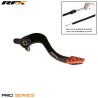 Pédale de frein arrière RFX Pro ST Anodisé dur noir / orange - KTM SX / SX-F 125 - 525