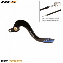 Pedale de frein arrière RFX Pro ST Anodisé dur noir / bleu - Yamaha YZF / WRF 450