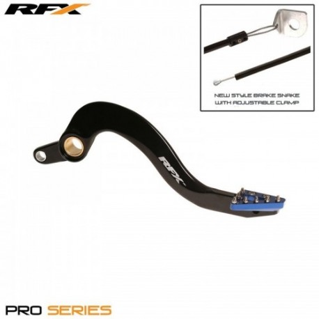 Pedale de frein arrière RFX Pro ST Anodisé dur noir / bleu - Yamaha YZF / WRF 250