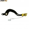 Pédale de frein arrière RFX Pro ST Anodisé dur noir / Jaune - Suzuki RM 85 2002 à 2023