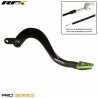 Pédale de frein arrière RFX Pro ST Noir / Vert - Kawasaki 125 KX