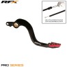 Pédale de frein arrière RFX Pro ST Anodisé dur noir / rouge - Honda 250 CR