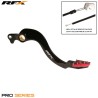 Pédale de frein arrière RFX Pro ST Anodisé dur noir / rouge - Honda 250 CRF / 450 CRF