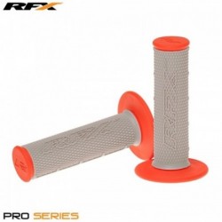 Paire de poignées bi-composant RFX Pro Series partie centrale noire (Gris / Orange)