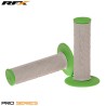 Paire de poignées bi-composant RFX Pro Series partie centrale grise (Gris / Vert)