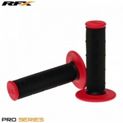 Paire de poignées bi-composant RFX Pro Series partie centrale noire (Noir / Rouge)