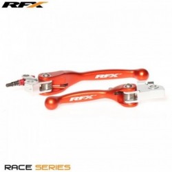 Paire de leviers flexibles forgés RFX Race Orange - KTM 65 SX / 85 SX