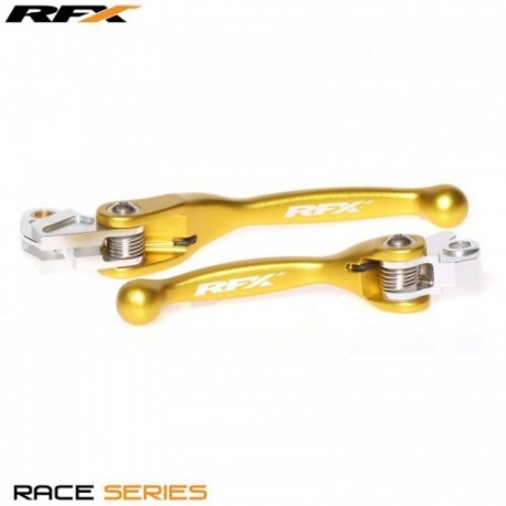 Paire de leviers flexibles forgés RFX Race Jaune 250 RMZ / 450 RMZ 2007 à 2023