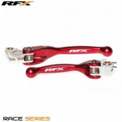 Paire de leviers flexibles forgés RFX Race Rouge- Honda 250 CRF / 450 CRF 2007 à 2020