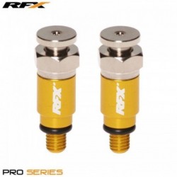 Purgeurs de fourche RFX Pro M5x0,8 Jaune Kayaba / Showa