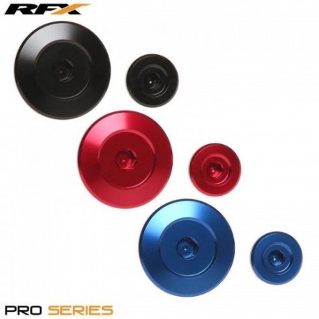 Jeu de bouchons de distribution de moteur RFX Pro Noir