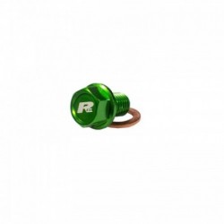 Bouchon de vidange aimanté RFX vert M10 x15 mm x 1,25