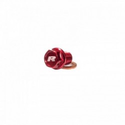 Bouchon de vidange aimanté RFX rouge M8 x 20 mm x 1,25