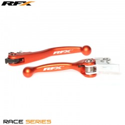 Paire de leviers flexibles forgés RFX Race Orange KTM SX 2014 à 2015