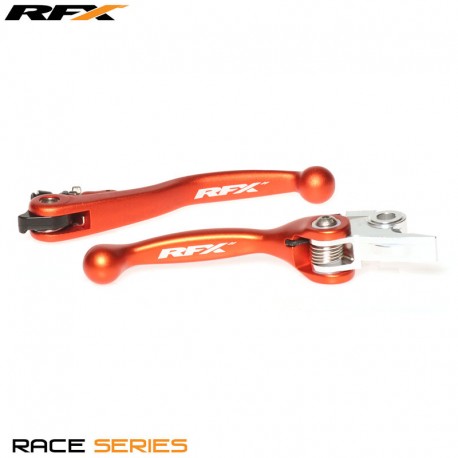 Paire de leviers flexibles forgés RFX Race Orange KTM SX 2014 à 2015