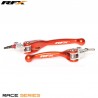Paire de leviers flexibles forgés RFX Race Orange - KTM SX 65 2012 à 2013