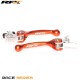 Paire de leviers flexibles forgés RFX Race Orange - KTM Divers freins Brembo avant 2013 / embrayages Brembo