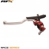 Ensemble Levier d'embrayage RFX Race Forge universel rouge avec décompresseur