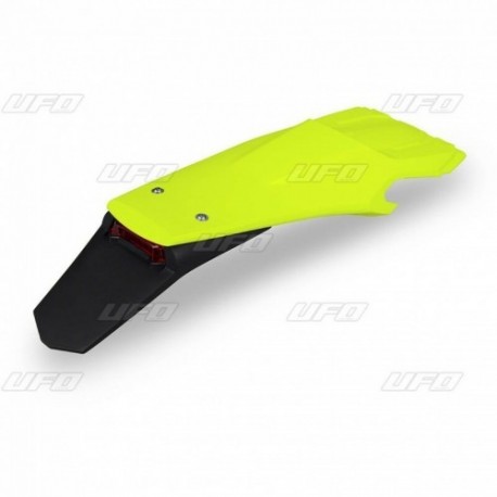 Garde-boue arrière + feu UFO jaune fluo Husqvarna FE / TE