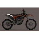 Garde boue arrière UFO KTM SX / SXF Blanc