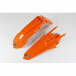 Kit garde-boue avant et arrière UFO couleur origine orange KTM