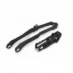Kit patin de bras oscillant + guide chaîne UFO - noir Honda 250 CRF / 450 CRF