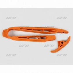 Patin de bras oscillant UFO KTM EXC EXCF 2008 à 2011 Orange