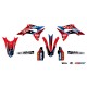 Kit plastique et déco UFO couleur origine Honda 250 CRF